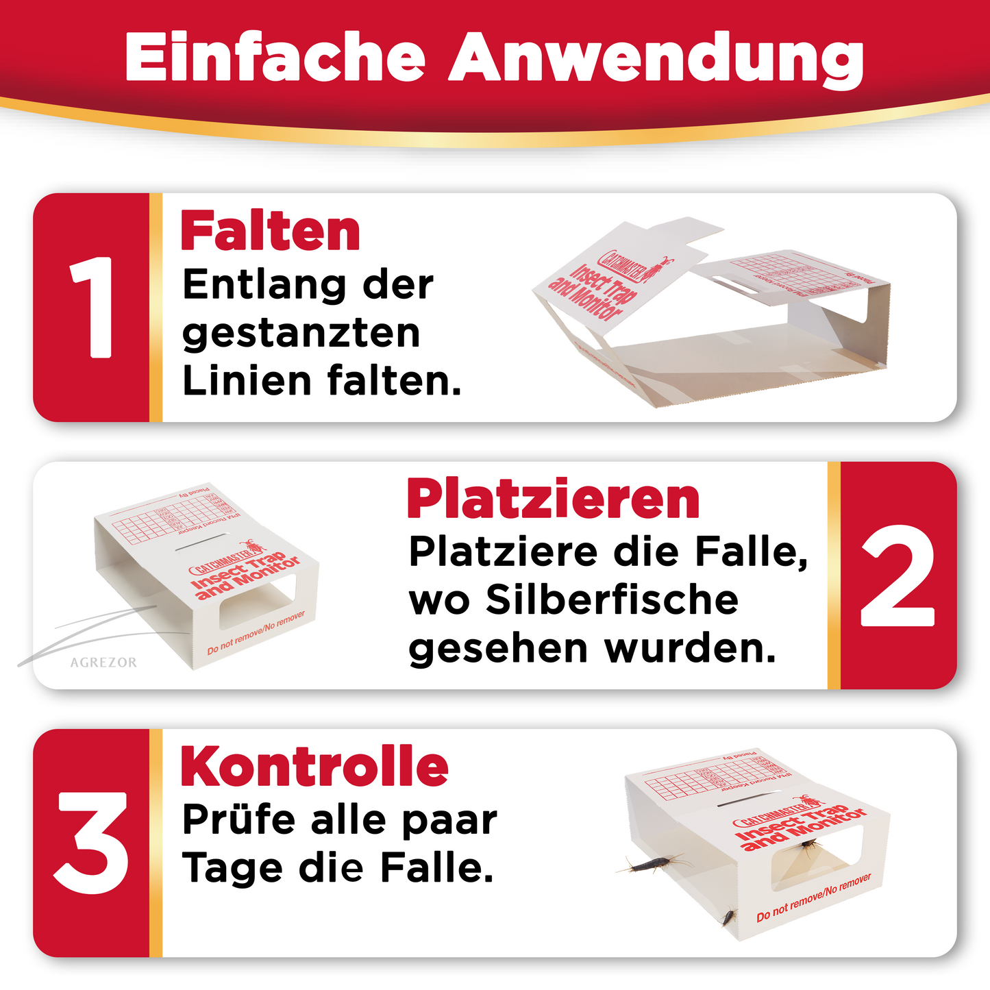 Catchmaster 288i Silberfischfalle - Made in USA