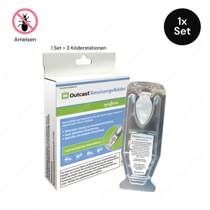 Advion Outcast Ameisengelköder - 1 Set (3 Stück á 4 g)