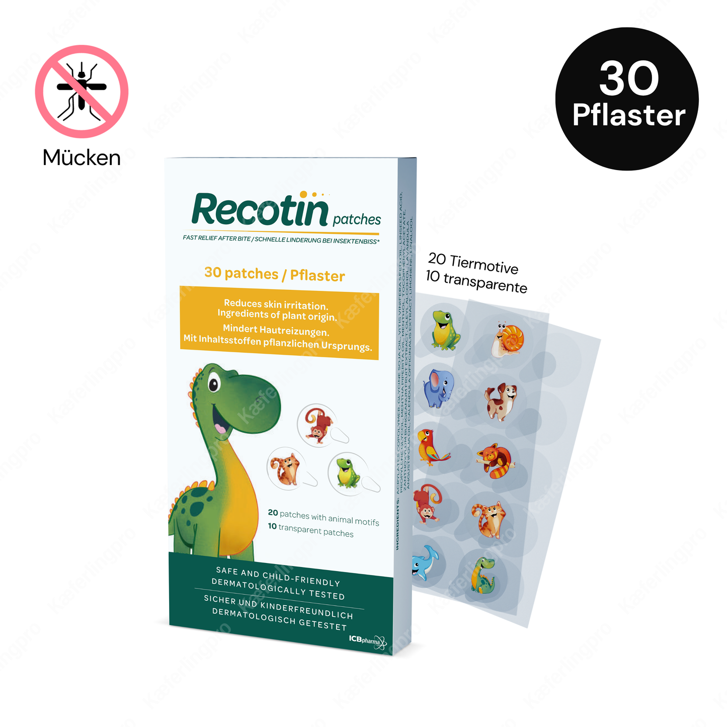 RECOTIN Mückenstich Pflaster - 30 Stück