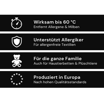 Allergoff Wash Milben Waschmittel | Wirksam gegen Milben, Flöhe, Läuse