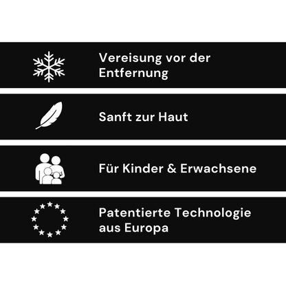 KICK THE TICK | Schmerzfreies & Sicheres Zeckenentferner Set mit Vereisungsspray und Zeckenzange