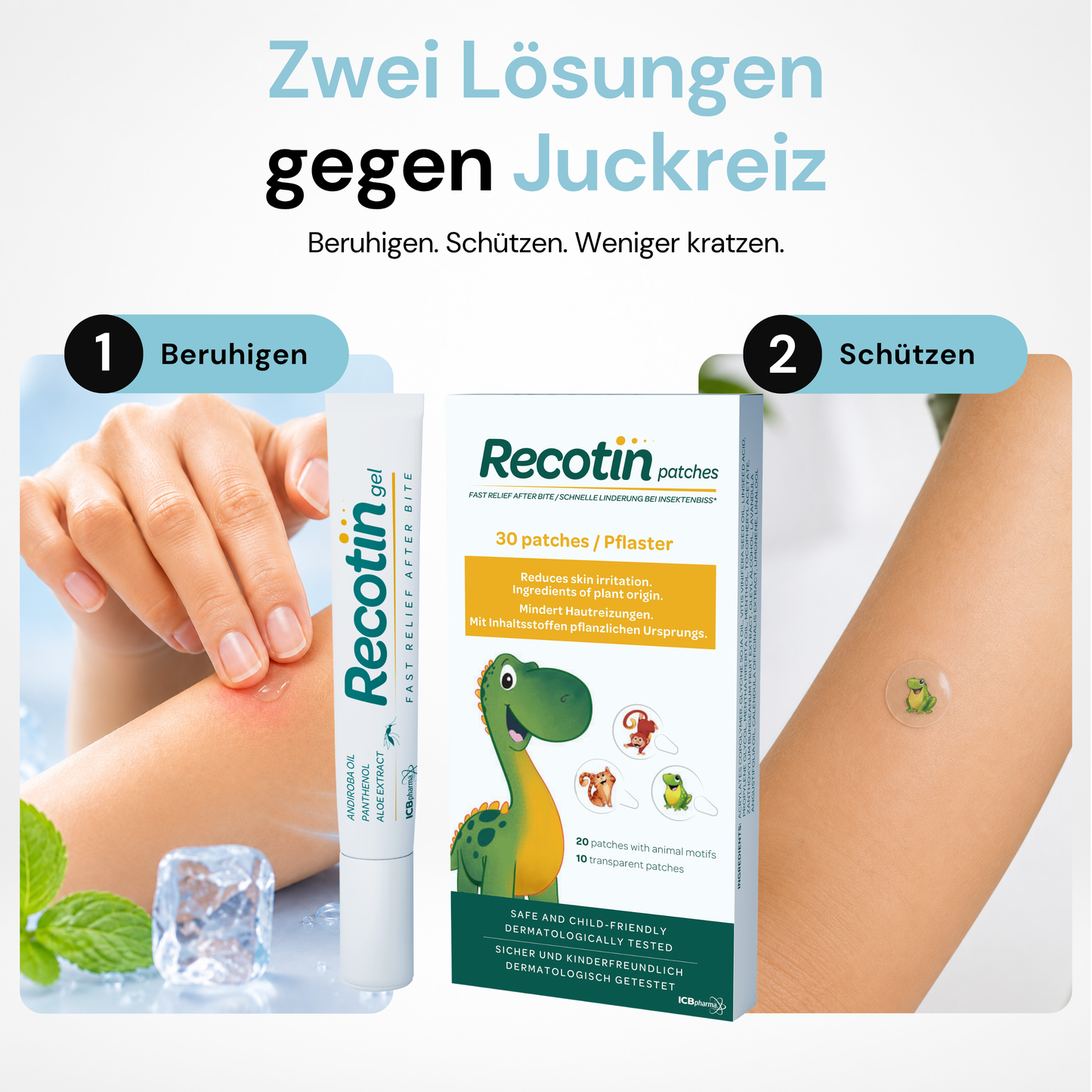 RECOTIN Mückenschutz Set - Stichheiler Set
