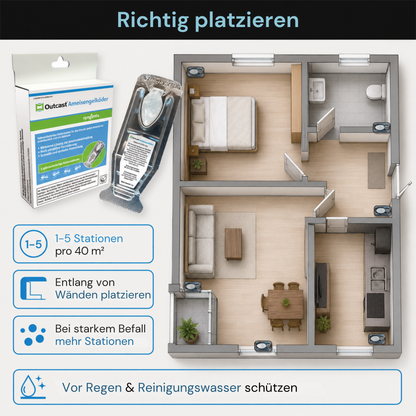 Advion Outcast Ameisengelköder - 1 Set (3 Stück á 4 g)