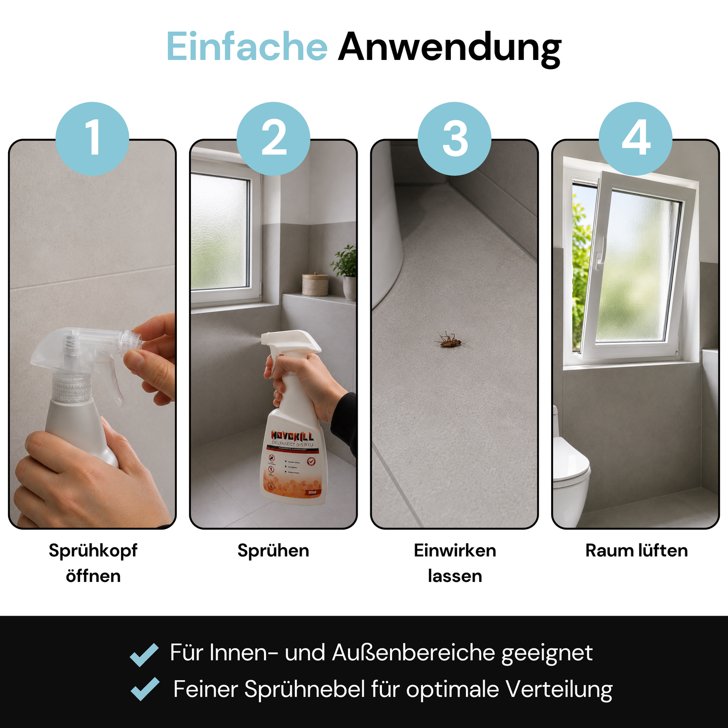 Novokill Deltasect Silberfische & Schaben Spray 500ml