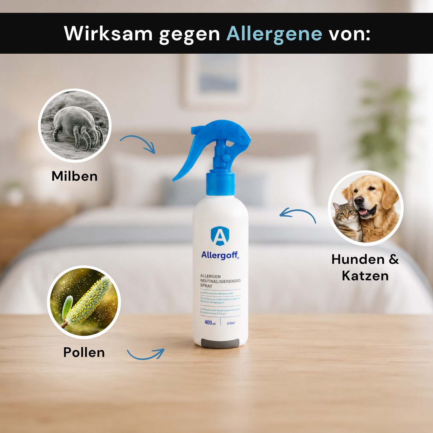Allergoff Milben-Spray - Das effektivste Milbenspray