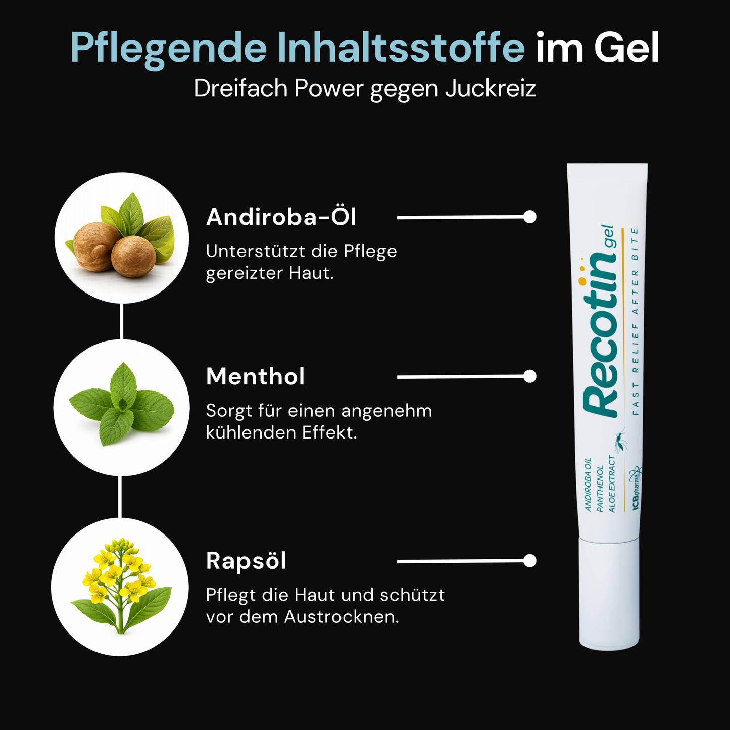 RECOTIN Mückenschutz Set - Stichheiler Set