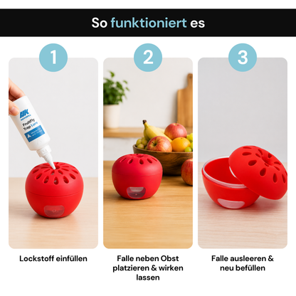 Novokill Premium Fruchtfliegenfalle - Die effektivste Fruit Fly Trap