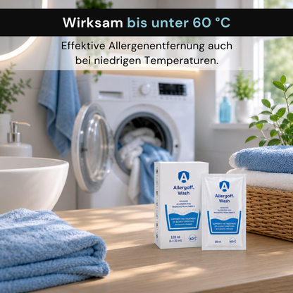 Allergoff Wash Milben Waschmittel | Wirksam gegen Milben, Flöhe, Läuse
