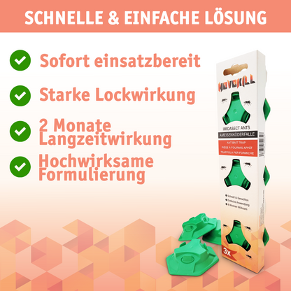 Novokill Ameisenköderdosen zur effektiven Bekämpfung von Ameisen im Haus und Außenbereich mit Nestwirkung