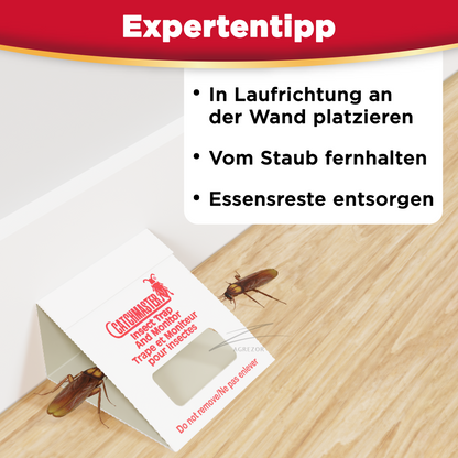 Ungeziefer zuverlässig überwachen mit der Catchmaster 100i Klebefalle. Giftfrei, bewährt und ideal für den privaten Haushalt.