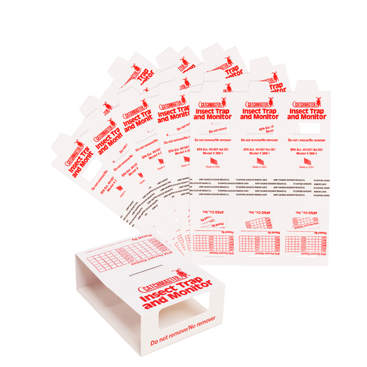 Catchmaster 288i Silberfischfalle – 18er Set Klebefallen gegen Silberfische und Papierfische, giftfrei für effektives Monitoring im Haushalt