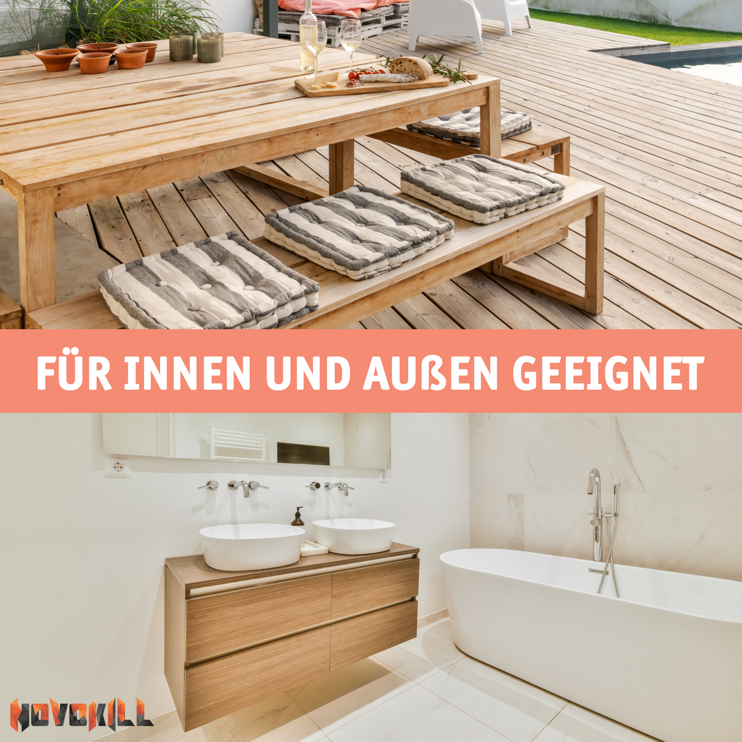 Novokill DELTASECT Insektenspray für Küche, Bad, Wohnräume und Außenbereiche gegen Silberfische und Schaben