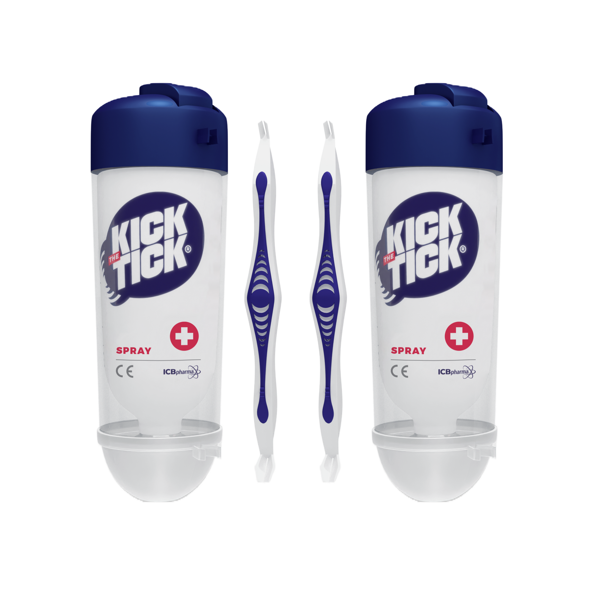 KICK THE TICK Zeckenentferner Set mit Vereisungsspray und Zeckenhebel zur sicheren und schmerzfreien Zeckenentfernung