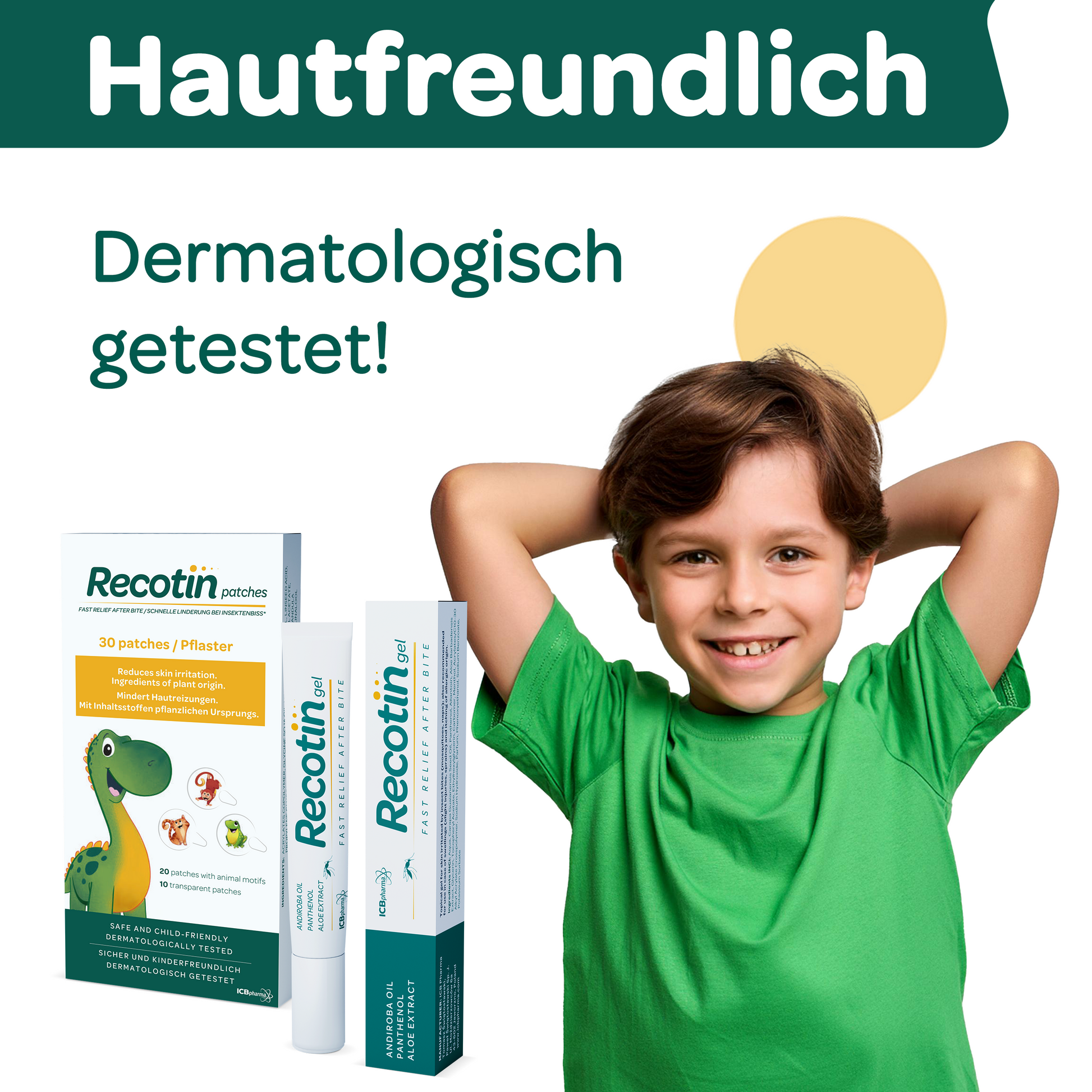 Recotin Mückenstich Set mit natürlichen Inhaltsstoffen zur Beruhigung gereizter Haut und Linderung von Juckreiz