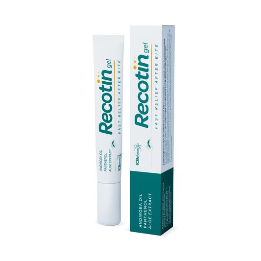 Recotin Mückenstich-Gel – kühlendes und beruhigendes Gel mit Aloe Vera, Menthol und Panthenol gegen Juckreiz und Rötungen bei Mückenstichen