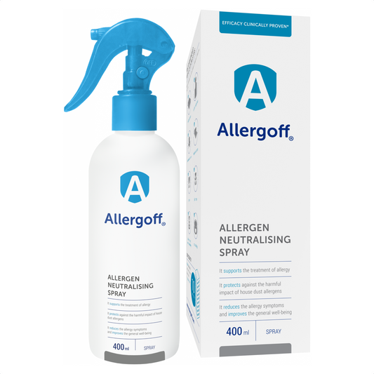 Milbenblocker Spray – Anti-Milben-Spray gegen Milbenallergene, Pollen und Tierallergene für Matratzen, Bettwäsche und Textilien mit 6 Monaten Langzeitschutz